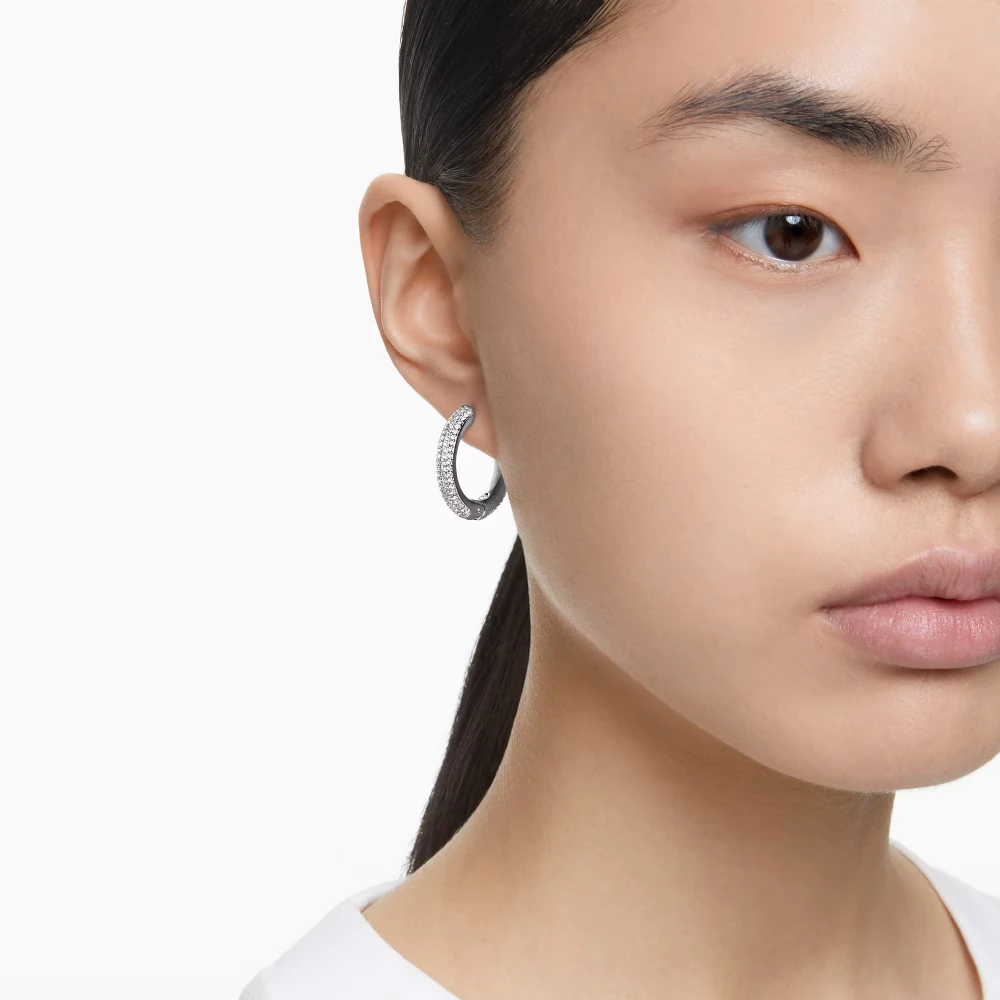 SWAROVSKI Dextera Κρίκοι Μεσαίοι Λευκά, Επιροδιωμένα 5651392