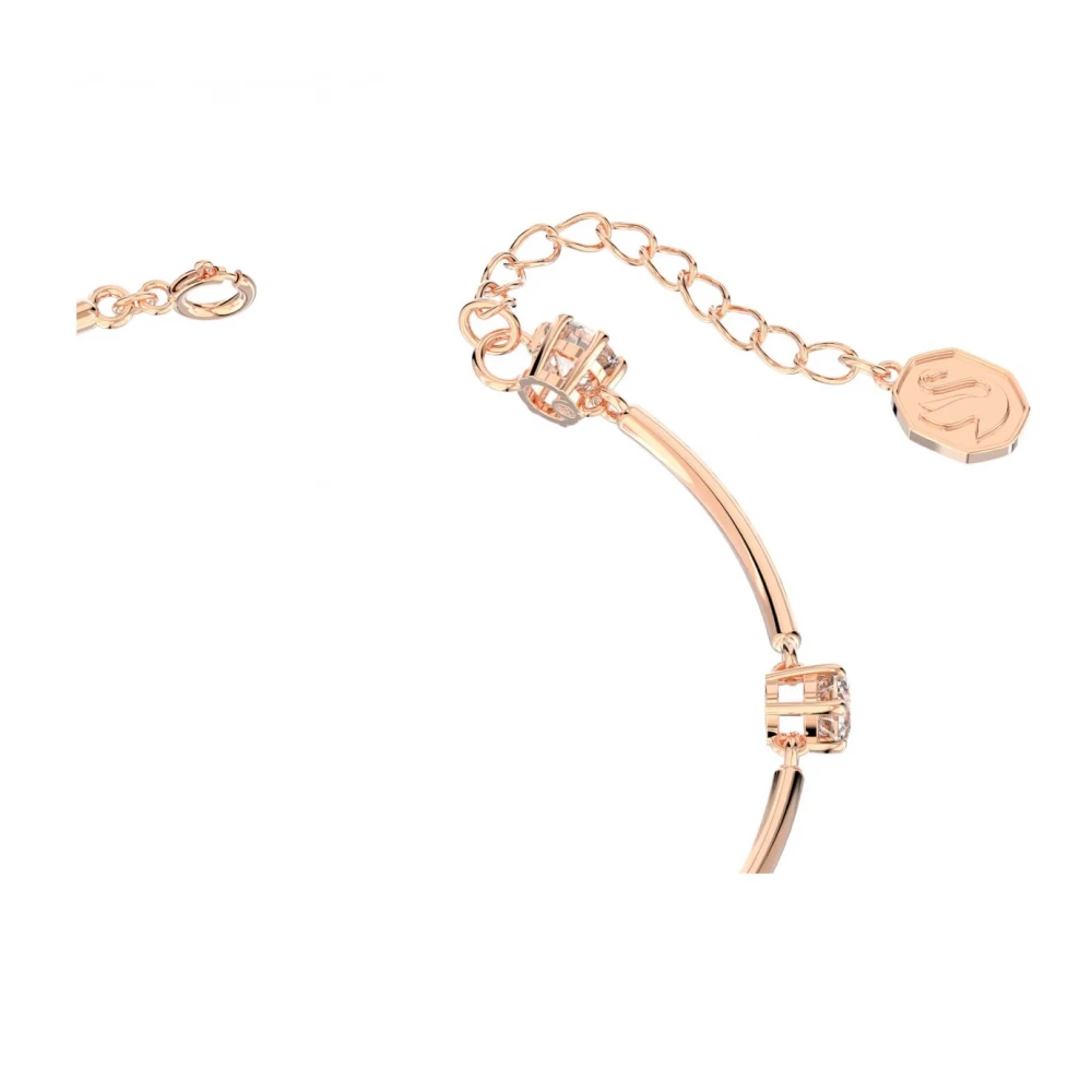 SWAROVSKI Constella Άκαμπτο Βραχιόλι Στρογγυλή κοπή, Λευκό, Επιμετάλλωση σε Ροζ-Χρυσό 5654495