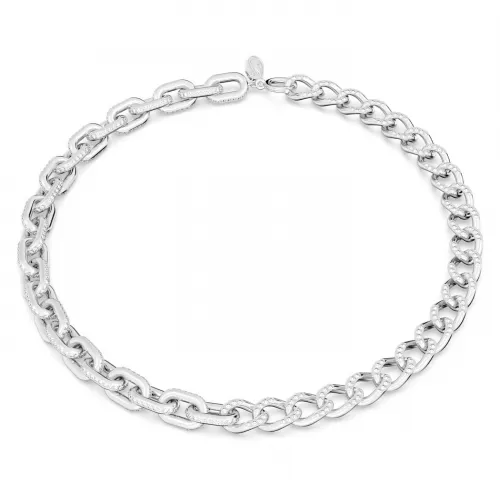 SWAROVSKI Dextera Κολιέ Μικτοί σύνδεσμοι, Λευκό, Επιροδιωμένο 5655437