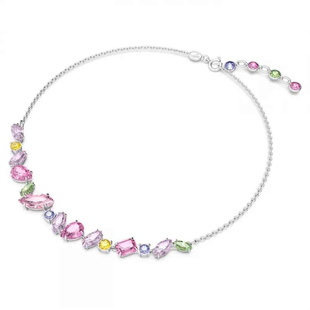SWAROVSKI Κολιέ Gema Μείξη κοπών, Πολύχρωμο, Επιμετάλλωση ροδίου 5658398