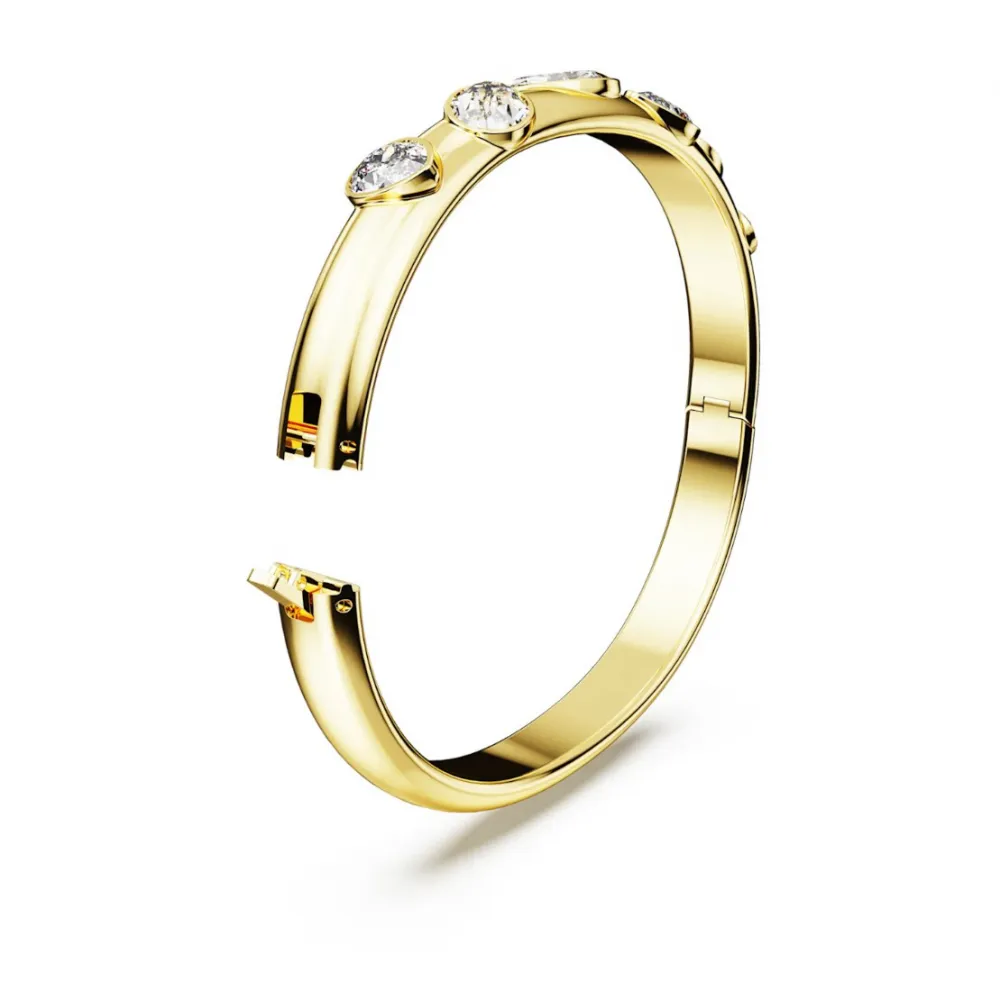 SWAROVSKI Dextera Βραχιόλι ,Επιμετάλλωση σε χρυσαφί τόνο, Μικτή κοπή, Λευκό 5663260 