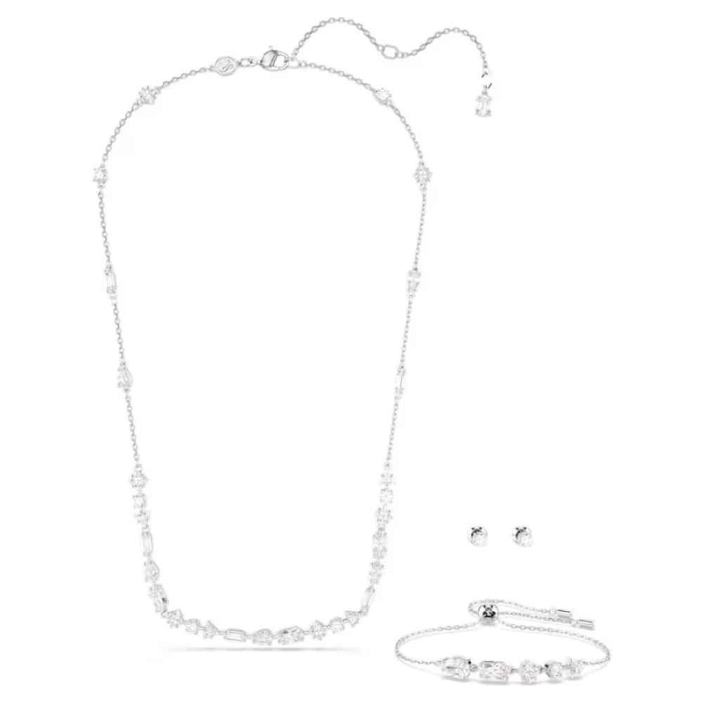 SWAROVSKI Mesmera Set, Λευκό, Επιροδιωμένο 5665877 SWAROVSKI Mesmera Set, Λευκό, Επιροδιωμένο 5665877