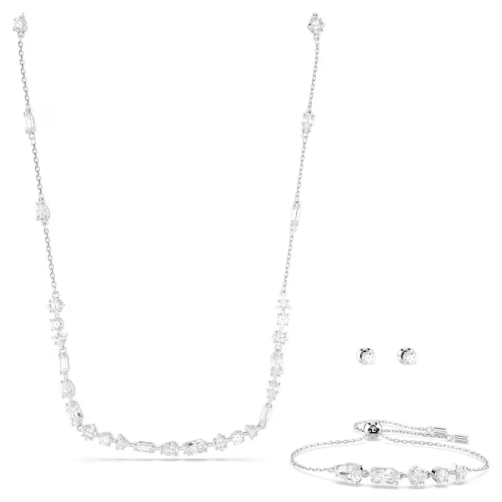 SWAROVSKI Mesmera Set, Λευκό, Επιροδιωμένο 5665877 SWAROVSKI Mesmera Set, Λευκό, Επιροδιωμένο 5665877