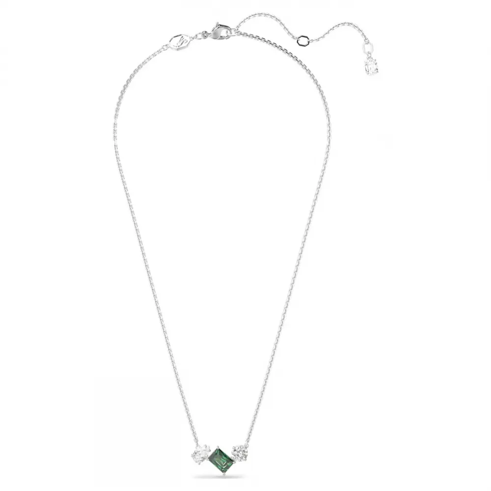 SWAROVSKI Μενταγιόν Mesmera Μείξη κοπών, Πράσινο, Επιμετάλλωση ροδίου 5668278