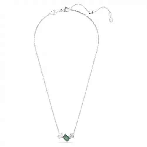 SWAROVSKI Μενταγιόν Mesmera Μείξη κοπών, Πράσινο, Επιμετάλλωση ροδίου 5668278