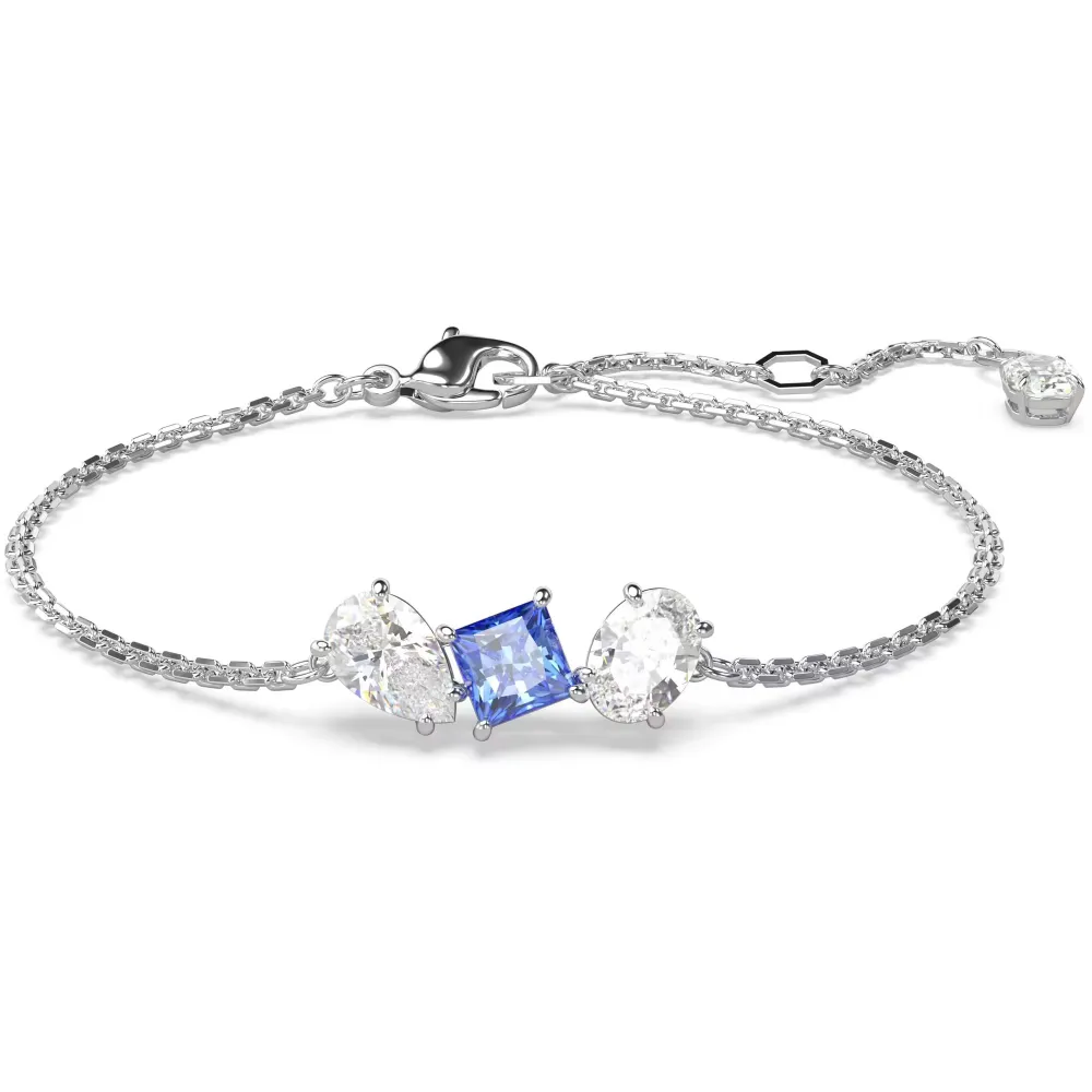 SWAROVSKI Βραχιόλι Mesmera Μείξη κοπών, Μπλε, Επιμετάλλωση ροδίου 5668359