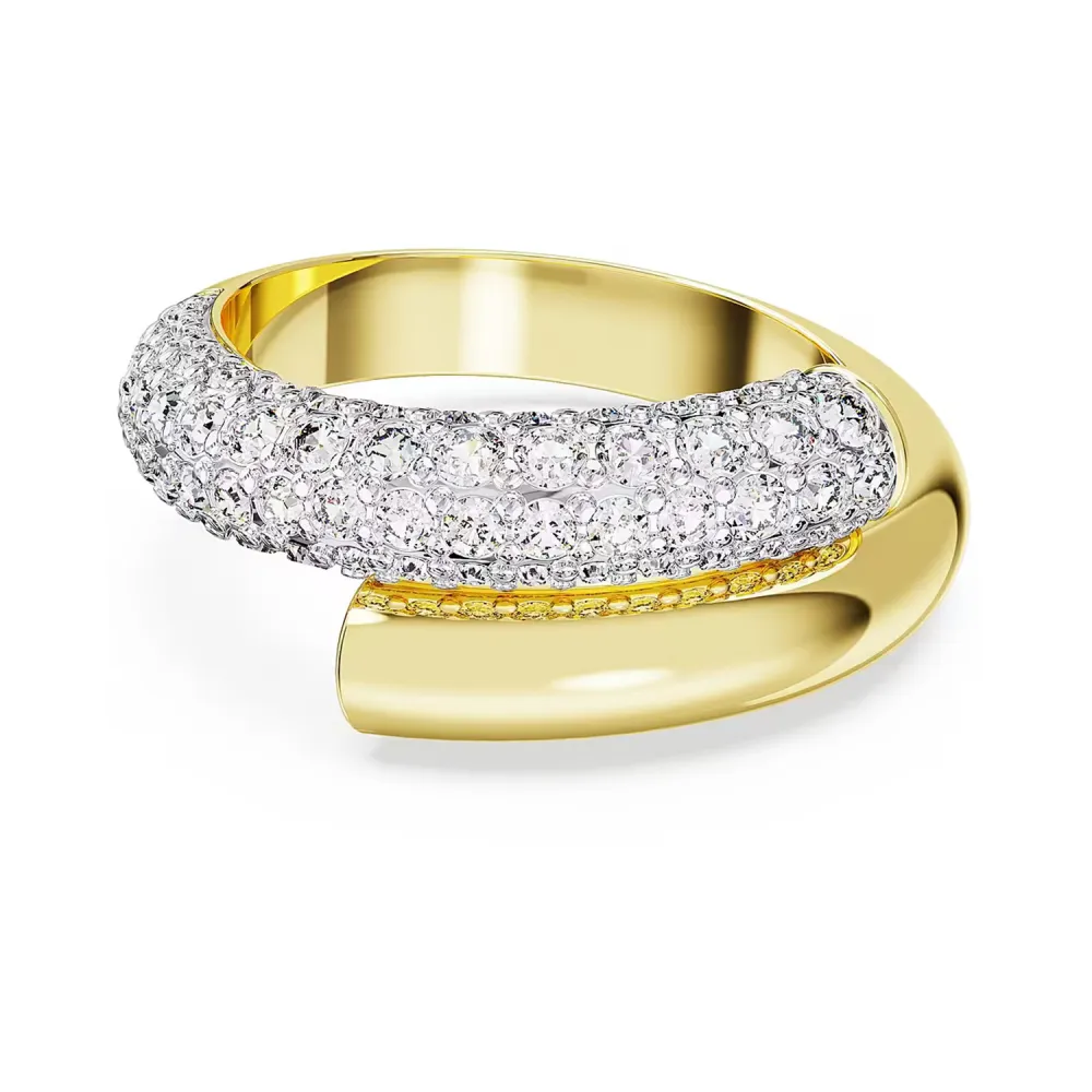 SWAROVSKI Dextera Δαχτυλίδι κοκτέιλ, Λευκό, Επιμετάλλωση σε χρυσό τόνο 5668813