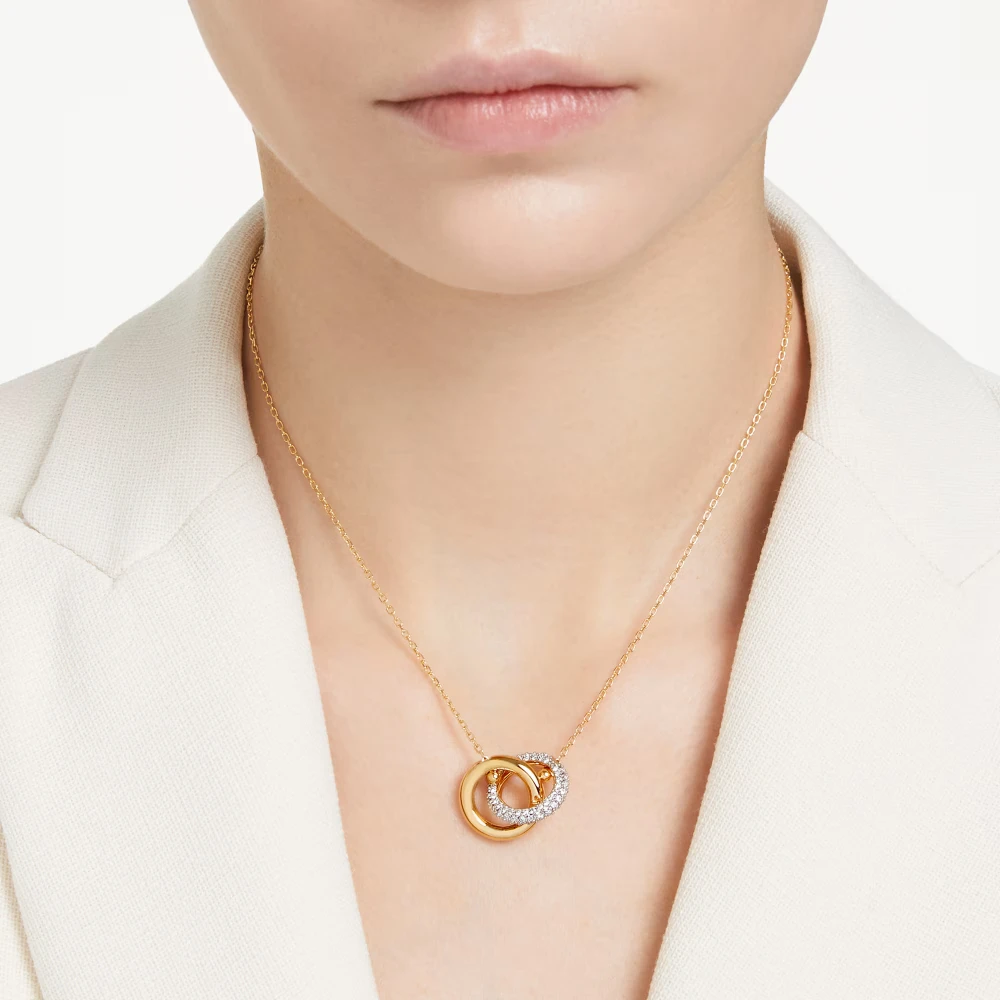 SWAROVSKI Dextera Μενταγιόν με αλυσίδα, Αλληλένδετη Στεφάνη, Χρυσ΄΄ος Τόνος 5668820