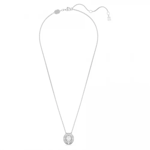 SWAROVSKI Mesmera Κολιέ Οκταγωνική κοπή, λευκό, Επιροδιωμένο 5669915