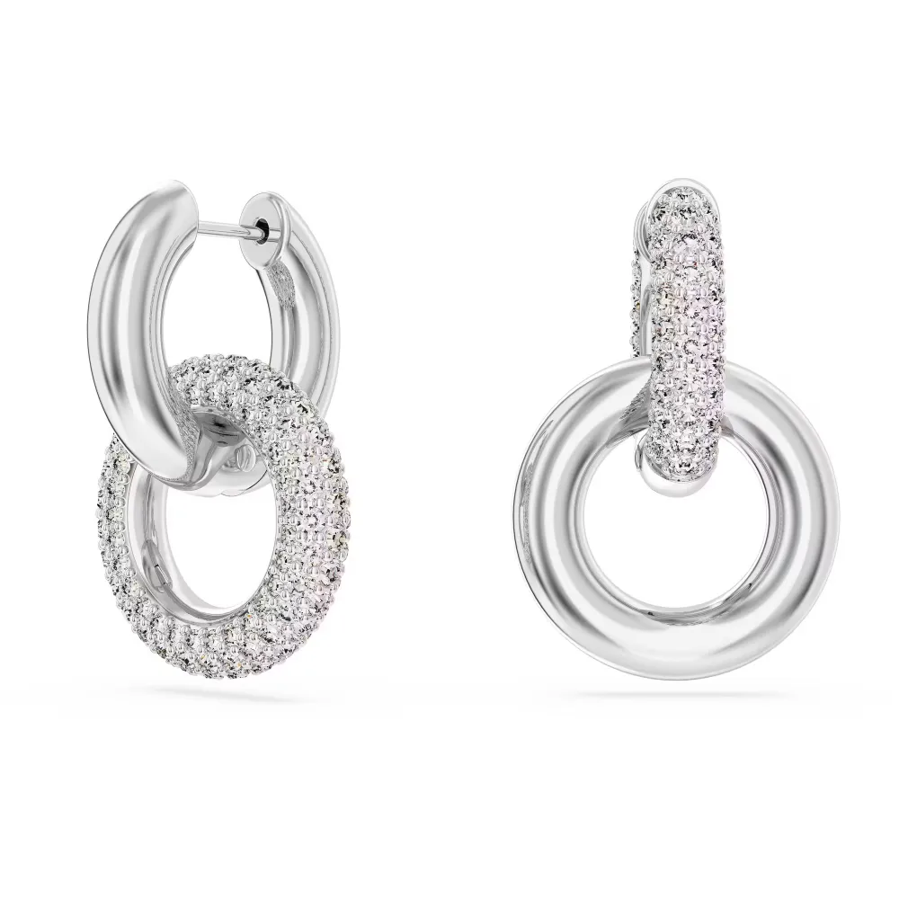 SWAROVSKI Dextera Κρίκοι, Ασημί, επιχρυσωμένο 5671807