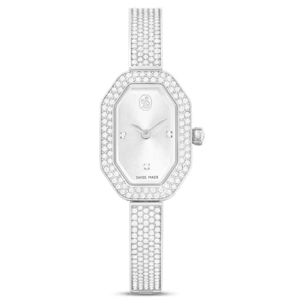 SWAROVSKI Dextera Bangle Eλβετικής κατασκευής, Μεταλλικό μπρασελέ, Ασημί τόνος, Ανοξείδωτο ατσάλι 5672977