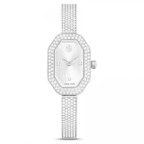 SWAROVSKI Dextera Bangle Eλβετικής κατασκευής, Μεταλλικό μπρασελέ, Ασημί τόνος, Ανοξείδωτο ατσάλι 5672977