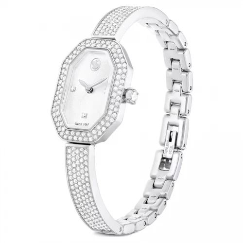 SWAROVSKI Dextera Bangle Eλβετικής κατασκευής, Μεταλλικό μπρασελέ, Ασημί τόνος, Ανοξείδωτο ατσάλι 5672977