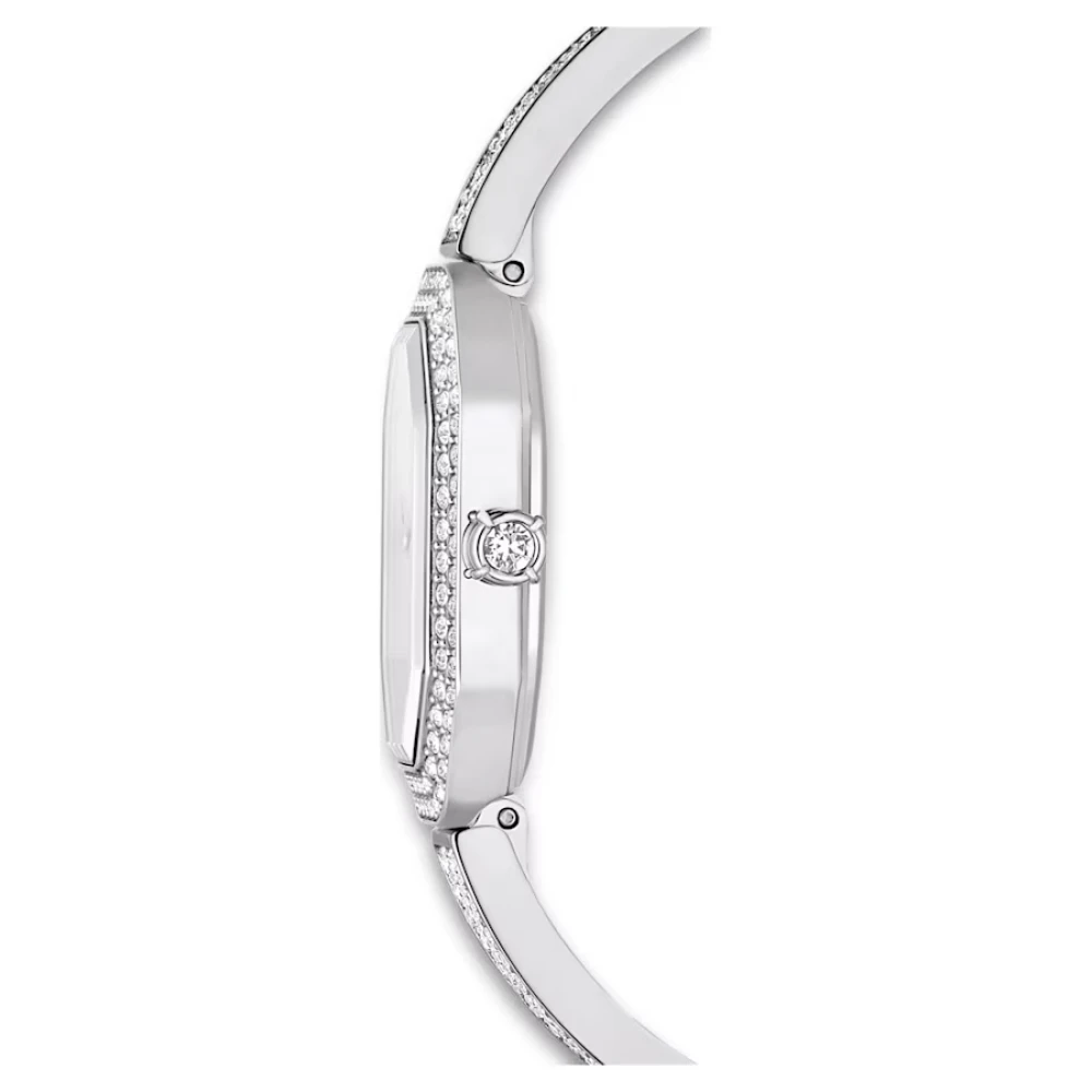 SWAROVSKI Dextera Bangle Eλβετικής κατασκευής, Μεταλλικό μπρασελέ, Ασημί τόνος, Ανοξείδωτο ατσάλι 5672977