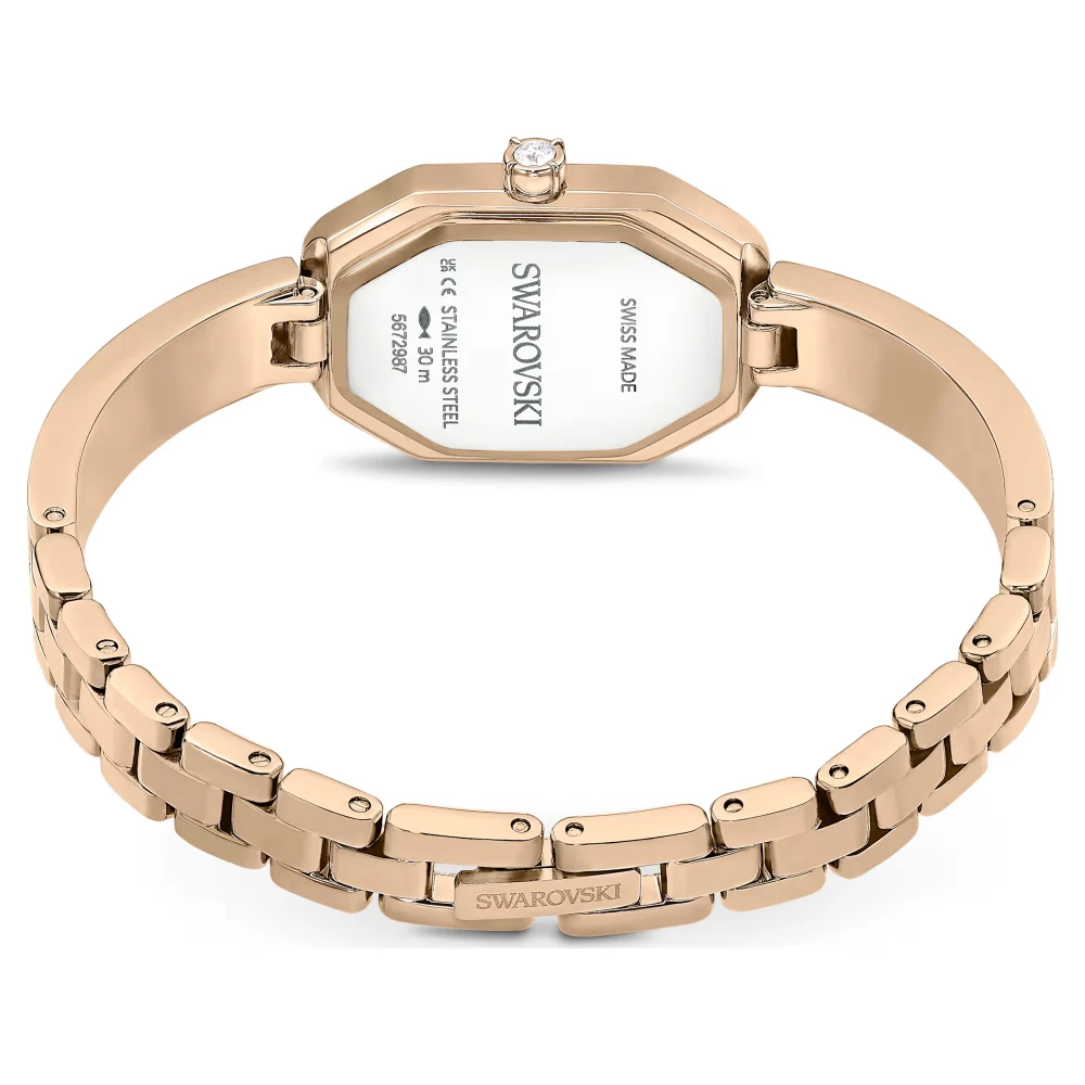 SWAROVSKI Dextera Bangle Eλβετικής κατασκευής, Μεταλλικό μπρασελέ, Χρυσός τόνος, Φινίρισμα σε χρυσό σαμπανί τόνο 5672987