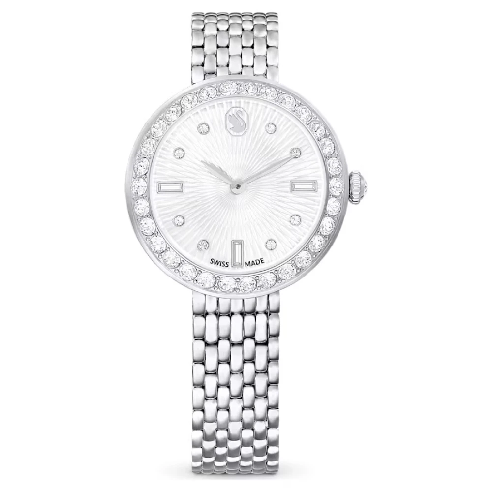 SWAROVSKI Ρολόι Certa Eλβετικής κατασκευής, Μεταλλικό μπρασελέ, Ασημί τόνος 5673022 SWAROVSKI Ρολόι Certa Eλβετικής κατασκευής, Μεταλλικό μπρασελέ, Ασημί τόνος 5673022