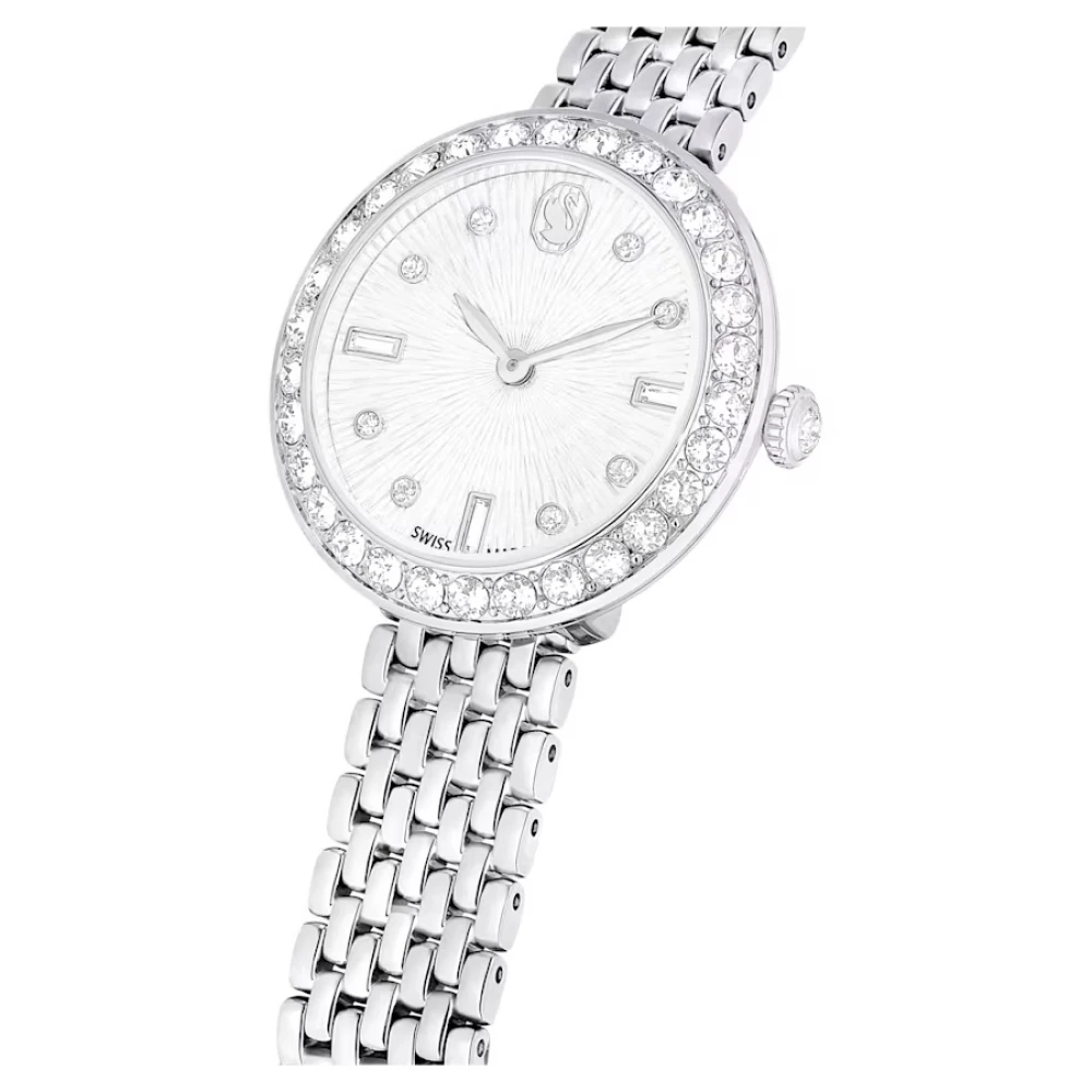 SWAROVSKI Ρολόι Certa Eλβετικής κατασκευής, Μεταλλικό μπρασελέ, Ασημί τόνος 5673022 SWAROVSKI Ρολόι Certa Eλβετικής κατασκευής, Μεταλλικό μπρασελέ, Ασημί τόνος 5673022