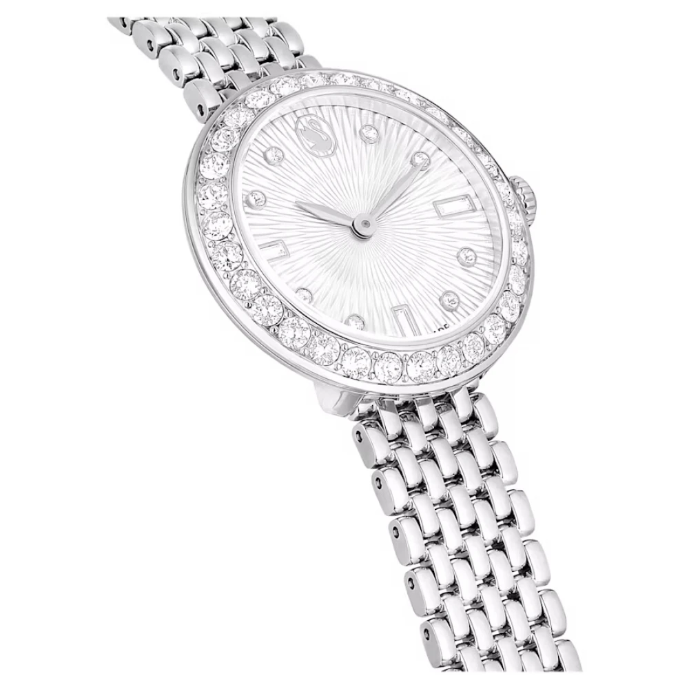 SWAROVSKI Ρολόι Certa Eλβετικής κατασκευής, Μεταλλικό μπρασελέ, Ασημί τόνος 5673022 SWAROVSKI Ρολόι Certa Eλβετικής κατασκευής, Μεταλλικό μπρασελέ, Ασημί τόνος 5673022