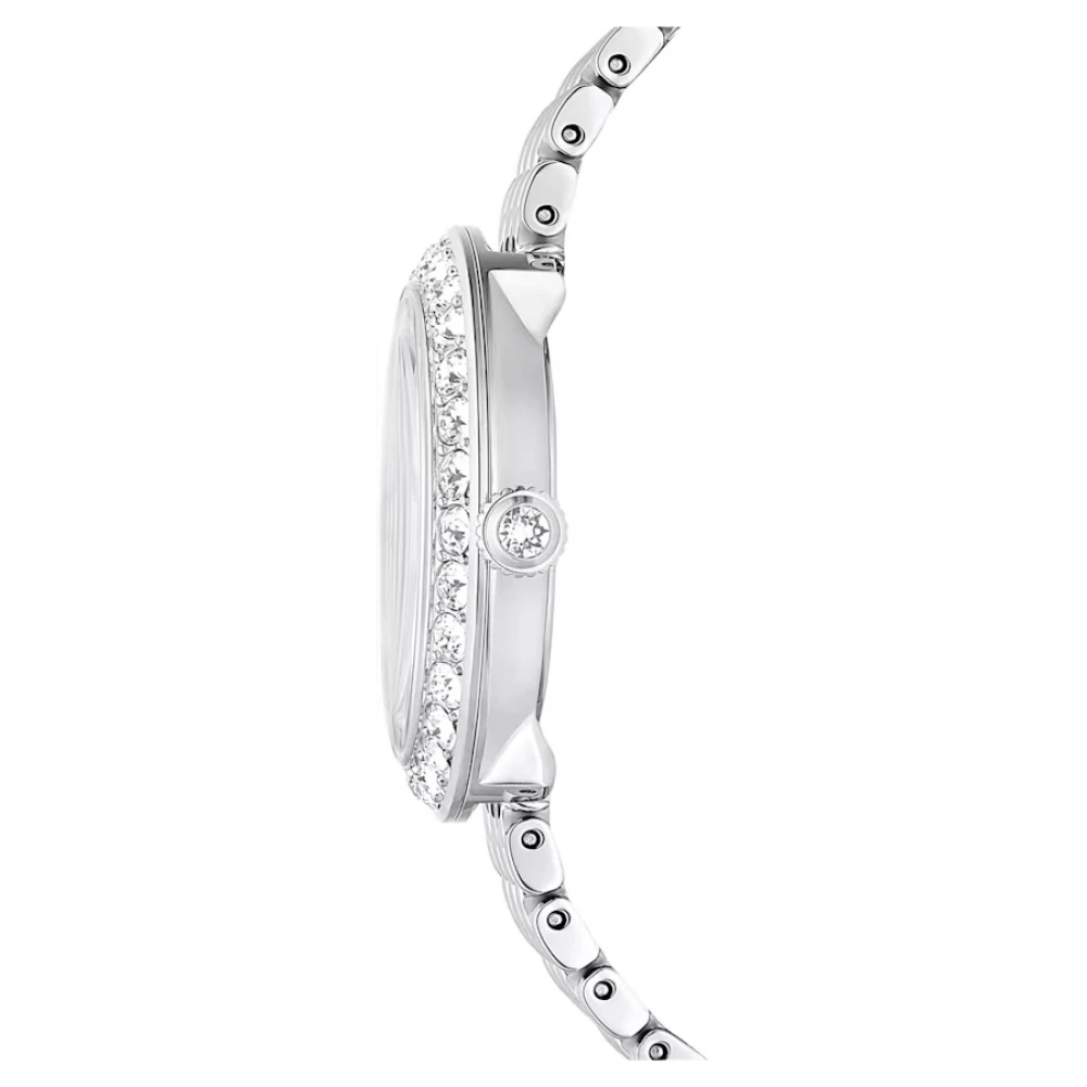 SWAROVSKI Ρολόι Certa Eλβετικής κατασκευής, Μεταλλικό μπρασελέ, Ασημί τόνος 5673022 SWAROVSKI Ρολόι Certa Eλβετικής κατασκευής, Μεταλλικό μπρασελέ, Ασημί τόνος 5673022