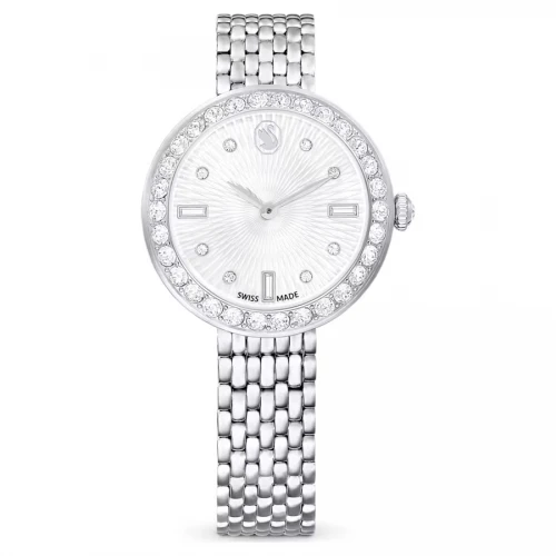 SWAROVSKI Ρολόι Certa Eλβετικής κατασκευής, Μεταλλικό μπρασελέ, Ασημί τόνος 5673022