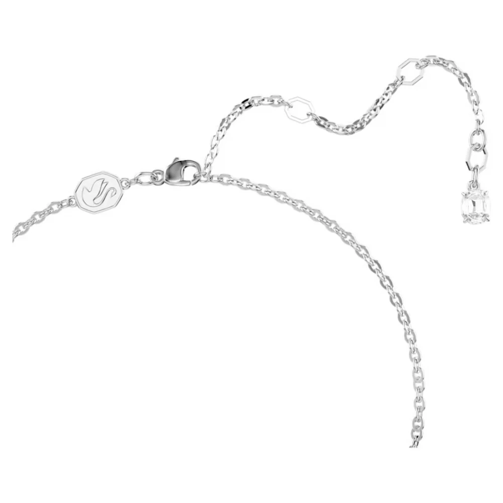 SWAROVSKI Μενταγιόν Insigne Pavé, Σταυρός, Λευκό, Επιμετάλλωση ροδίου 5675577
