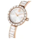 SWAROVSKI Ρολόι Matrix Bangle Κρυστάλλινο μπρασελέ, Λευκό, Φινίρισμα σε Χρυσό-Σαμπανί τόνο 5677484