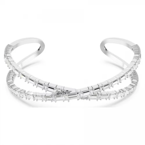 SWAROVSKI Χειροπέδα Hyperbola Άπειρο, Λευκό, Επιμετάλλωση ροδίου 5677626