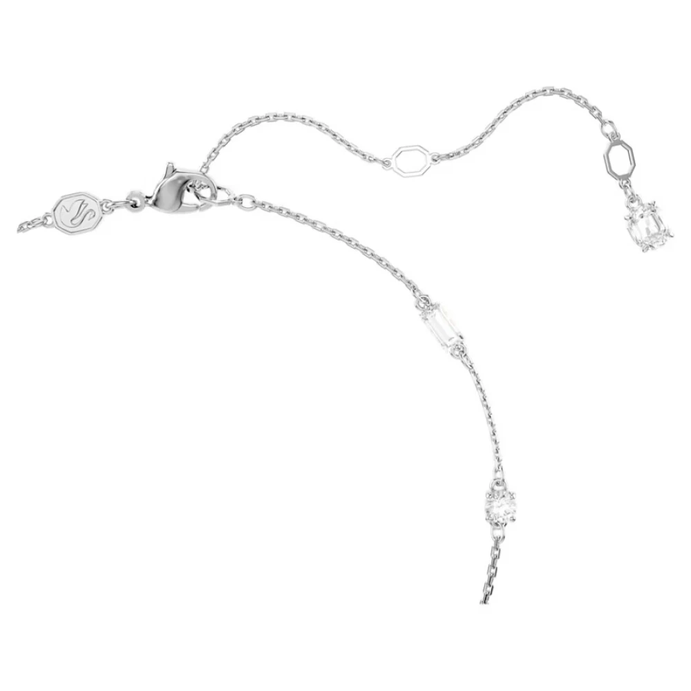 SWAROVSKI Κολιέ Idyllia Λουλούδι, Κίτρινο, Επιμετάλλωση ροδίου 5679916