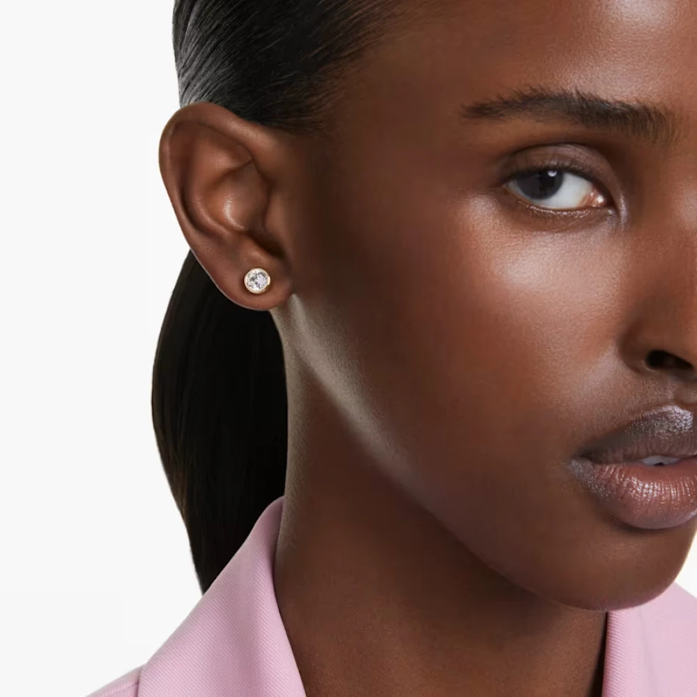 SWAROVSKI Σκουλαρίκια, καρφάκι Imber Στρογγυλή κοπή, Λευκά, Επιχρυσωμένο 5681552