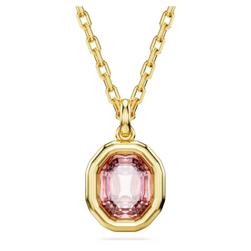 SWAROVSKI Μενταγιόν Imber Οκτάγωνη κοπή, Ροζ, Επιμετάλλωση σε χρυσό τόνο 5682531