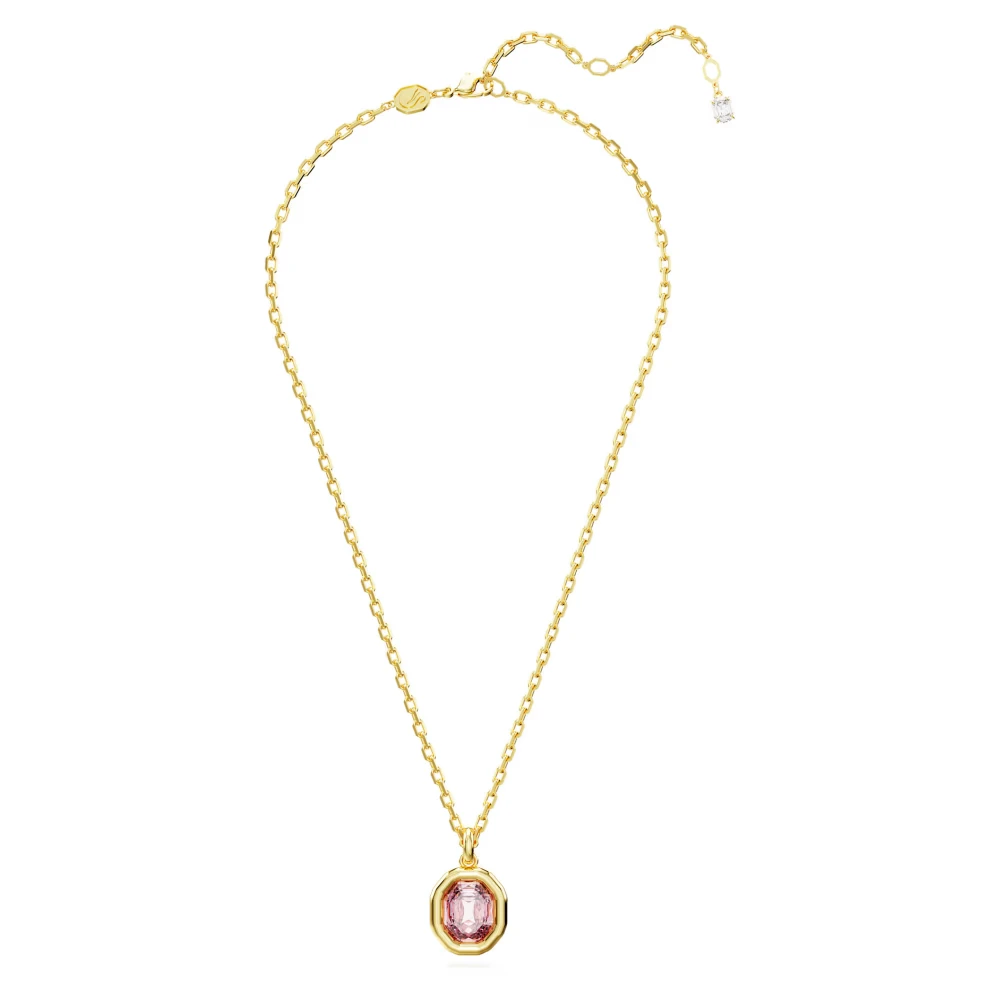 SWAROVSKI Μενταγιόν Imber Οκτάγωνη κοπή, Ροζ, Επιμετάλλωση σε χρυσό τόνο 5682531