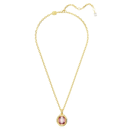 SWAROVSKI Μενταγιόν Imber Οκτάγωνη κοπή, Ροζ, Επιμετάλλωση σε χρυσό τόνο 5682531