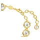 Swarovski Βραχιόλι Imber Στρογγυλή κοπή, Λευκό, Επιμετάλλωση σε χρυσό τόνο 5682586