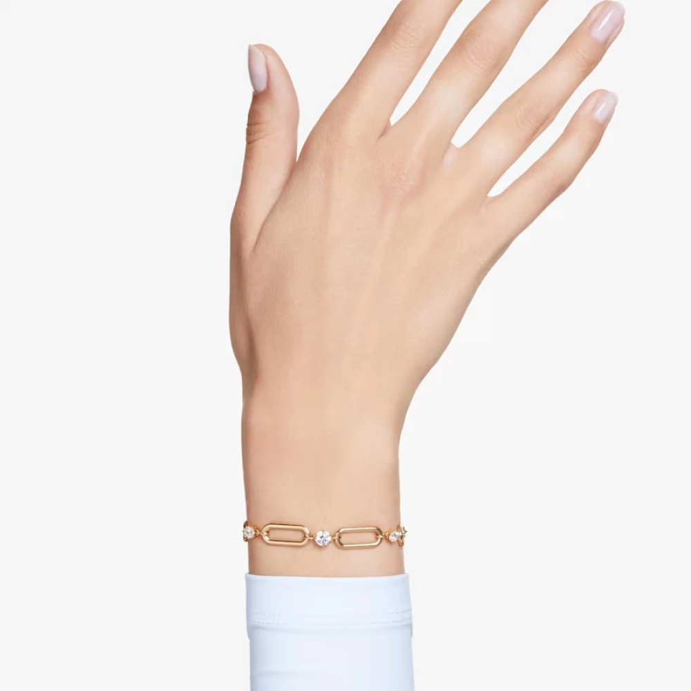 SWAROVSKI Βραχιόλι Constella Λευκό, Επιμετάλλωση χρυσού 5683359
