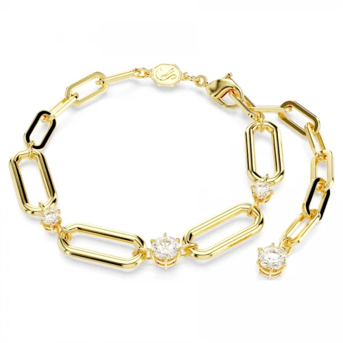 SWAROVSKI Βραχιόλι Constella Λευκό, Επιμετάλλωση χρυσού 5683359