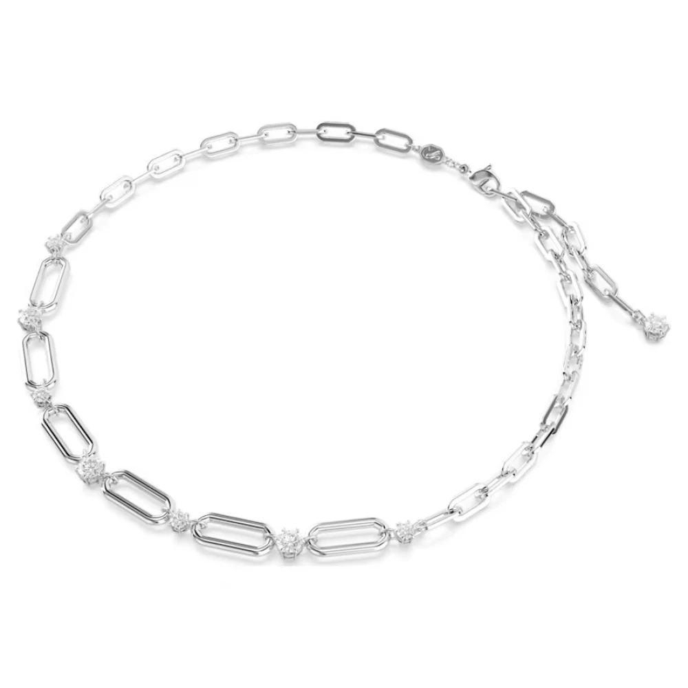 SWAROVSKI Κολιέ Constella Λευκό, Επιμετάλλωση ροδίου 5683360
