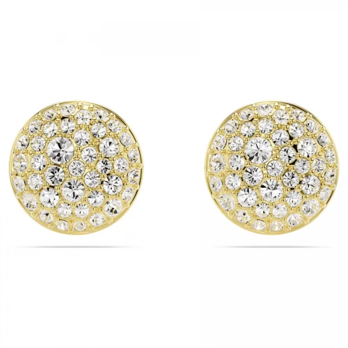 SWAROVSKI, Σκουλαρίκια με καρφάκι Meteora Λευκά, Επιμετάλλωση σε χρυσό τόνο 5683444