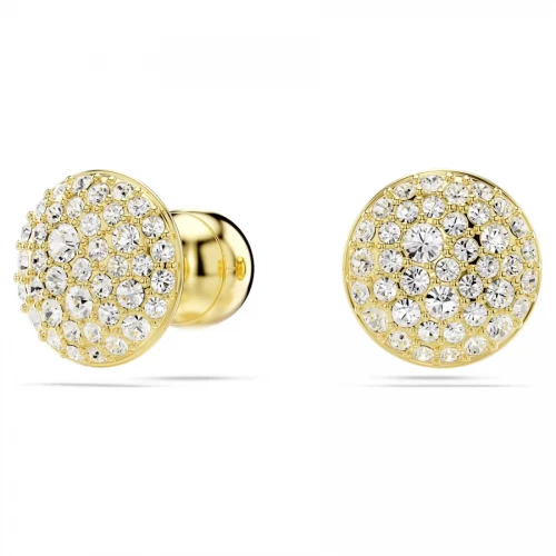 SWAROVSKI, Σκουλαρίκια με καρφάκι Meteora Λευκά, Επιμετάλλωση σε χρυσό τόνο 5683444