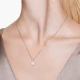 SWAROVSKI Μενταγιόν Meteora Λευκό, Επιμετάλλωση Ροζ χρυσό 5683450