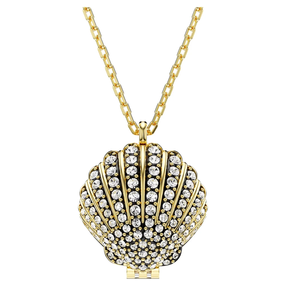 SWAROVSKI Idyllia Crystal Pearl Μενταγιόν με αλυσίδα, Κοχύλι, Χρυσ΄΄ος Τόνος 5683966