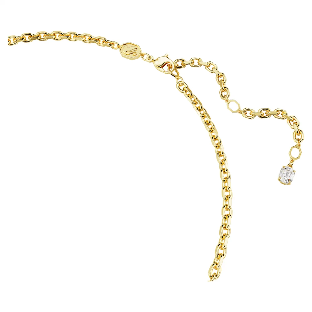 SWAROVSKI Κολιέ Imber Οκτάγωνη κοπή, Ροζ, Επιμετάλλωση σε χρυσό τόνο 5684239