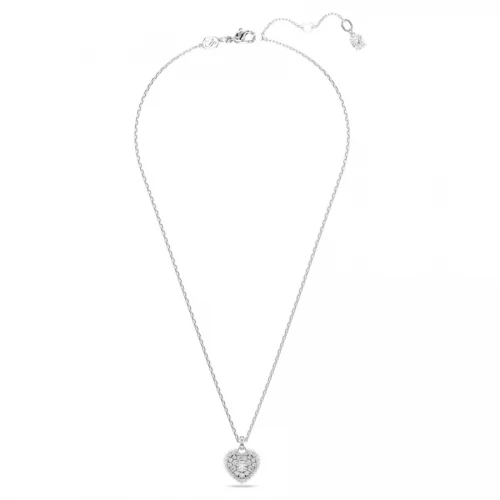 SWAROVSKI Μενταγιόν Hyperbola Καρδιά, Λευκό, Επιμετάλλωση ροδίου 5684386