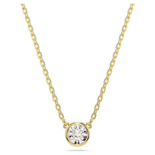 SWAROVSKI Μενταγιόν Imber Στρογγυλή κοπή, Λευκό, Επιμετάλλωση σε χρυσό τόνο 5684511