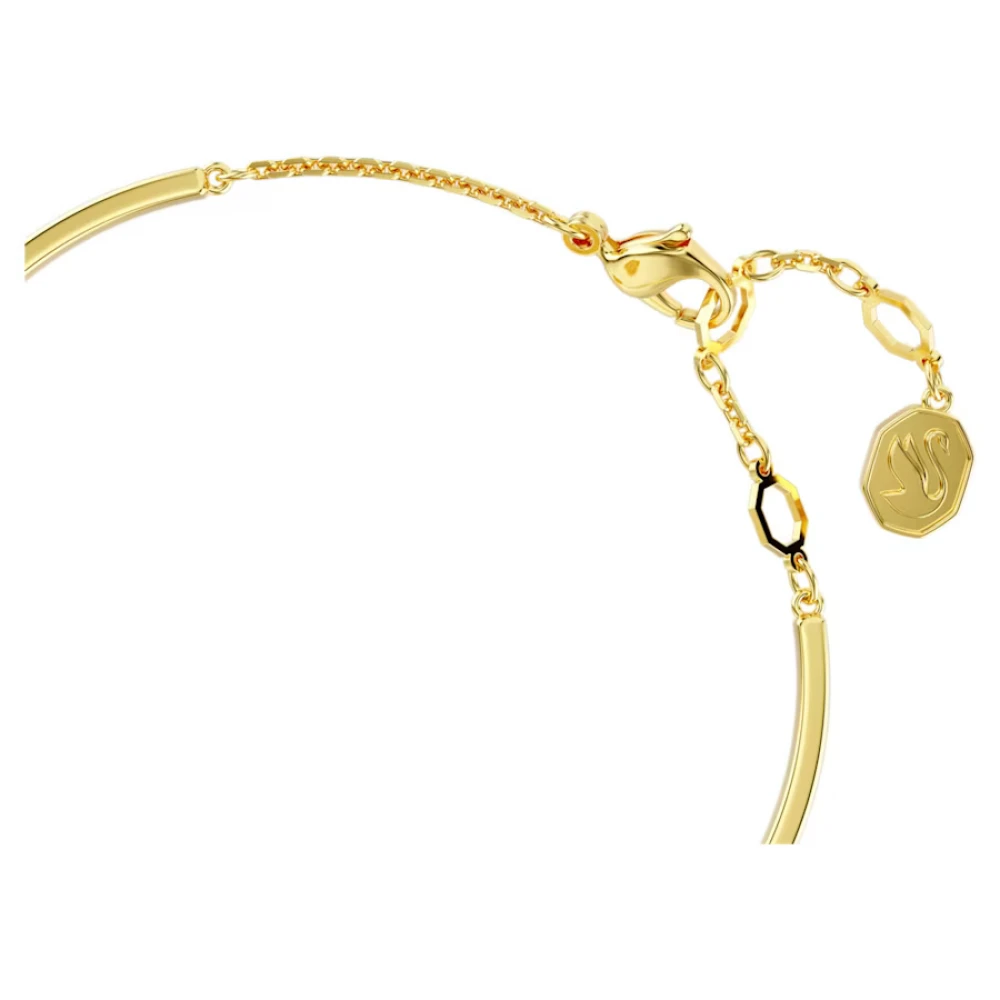 SWAROVSKI Άκαμπτο βραχιόλι Hyperbola Καρδιά, Ροζ, Επιμετάλλωση σε χρυσό τόνο 5687258