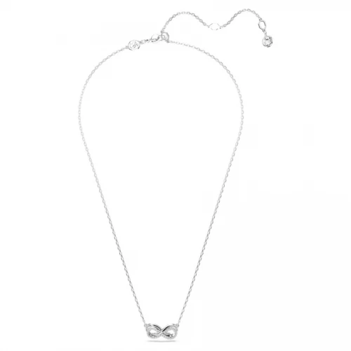 SWAROVSKI Μενταγιόν Hyperbola Pavé, Άπειρο, Λευκό, Επιμετάλλωση ροδίου 5687265