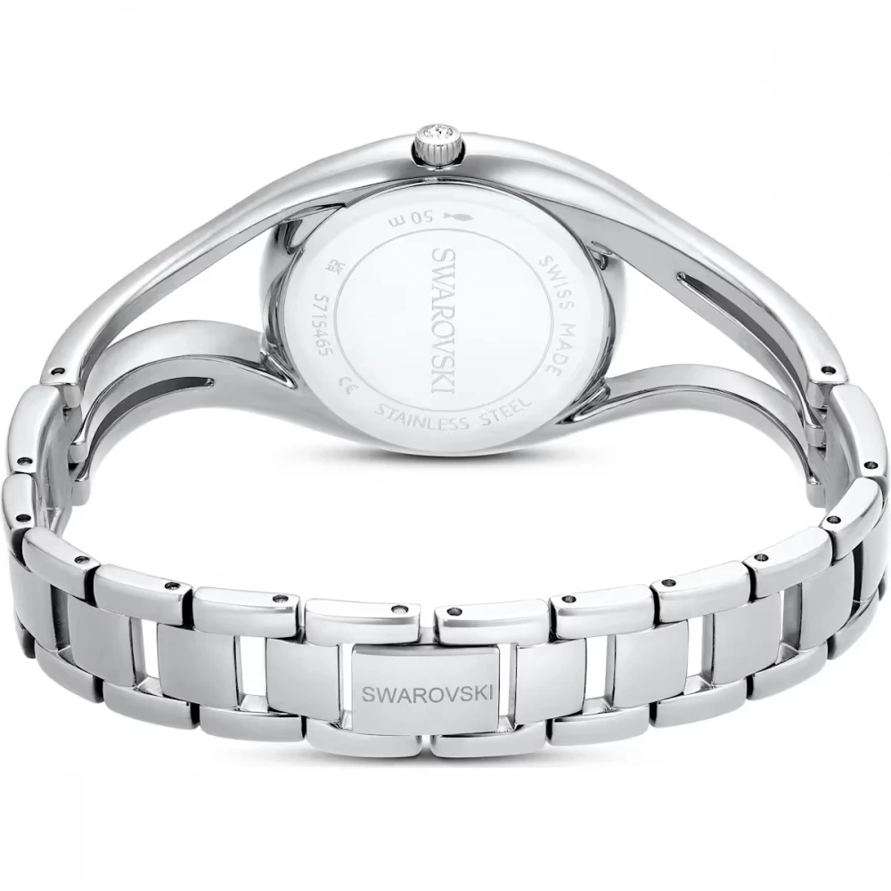 SWAROVSKI Hyperbola Bangle Eλβετικής κατασκευής, Μπρασελέ από Ανοξείδωτο Ατσάλι, Ασημί τόνος, 5689432