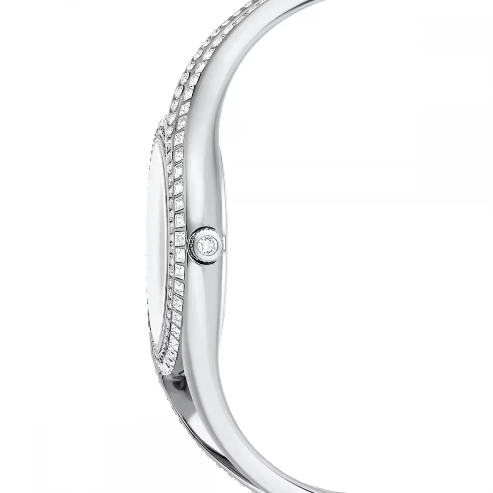 SWAROVSKI Hyperbola Bangle Eλβετικής κατασκευής, Μπρασελέ από Ανοξείδωτο Ατσάλι, Ασημί τόνος, 5689432