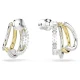 SWAROVSKI Σκουλαρίκια Κρίκοι Hyperbola, Μήξη Κοπών, Λευκά, Επιμετάλλωση ροδίου και Χρυσού 5689718