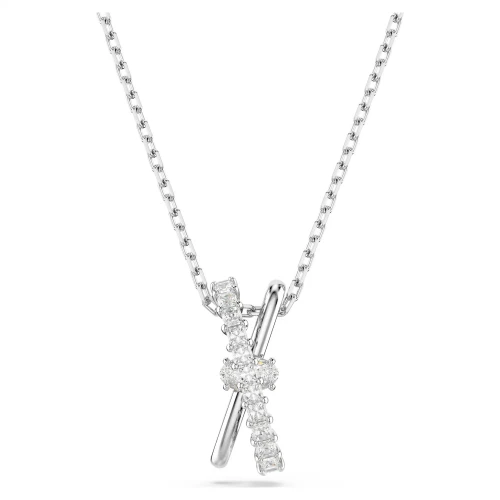 SWAROVSKI Hyperbola Σπιράλ Μενταγιόν με αλυσίδα, Λευκό, Μίξη Κοπών Επιροδιωμένο 5689723