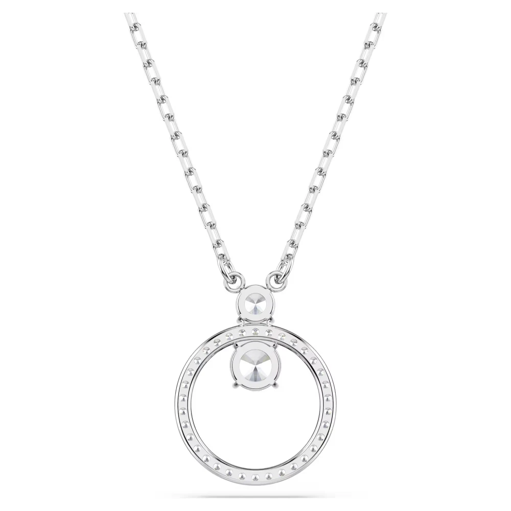 SWAROVSKI Μενταγιόν Constella Pavé, Στρογγυλή κοπή, Λευκό, Επιμετάλλωση ροδίου 5692261